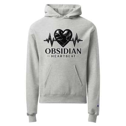 Signature | Champion Hoodie | Obsidian Heartbeat | Pulse Athletics Logo