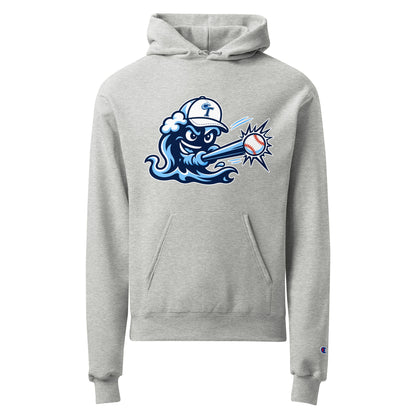 Signature | Champion Hoodie | Long Island Tides Baseball | Mascot Logo