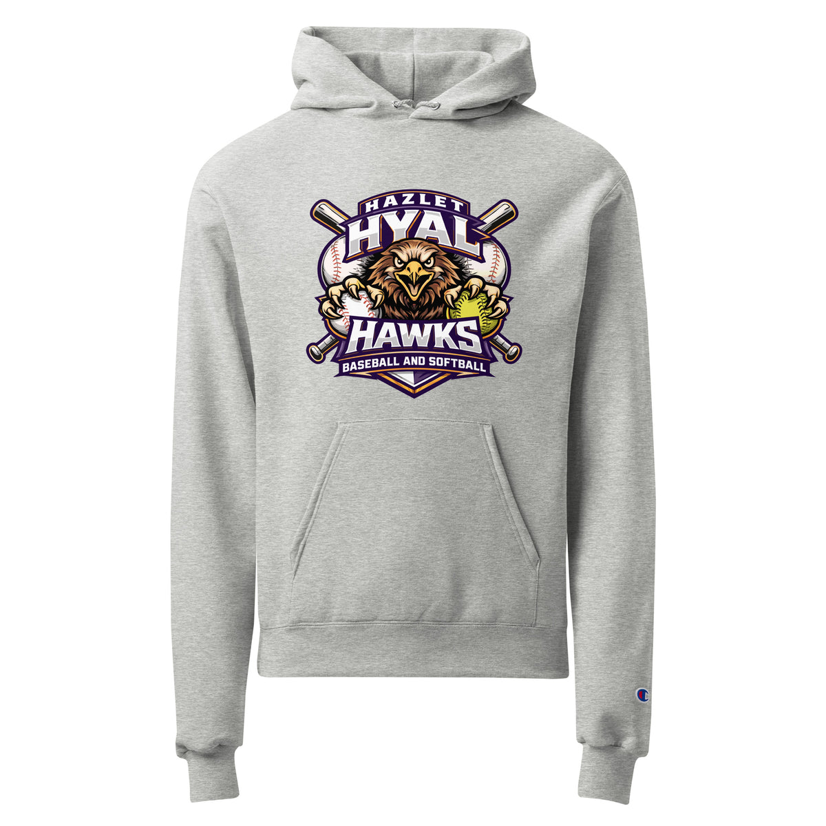 Signature | Champion Hoodie | HYAL Hawks | Emblem Logo