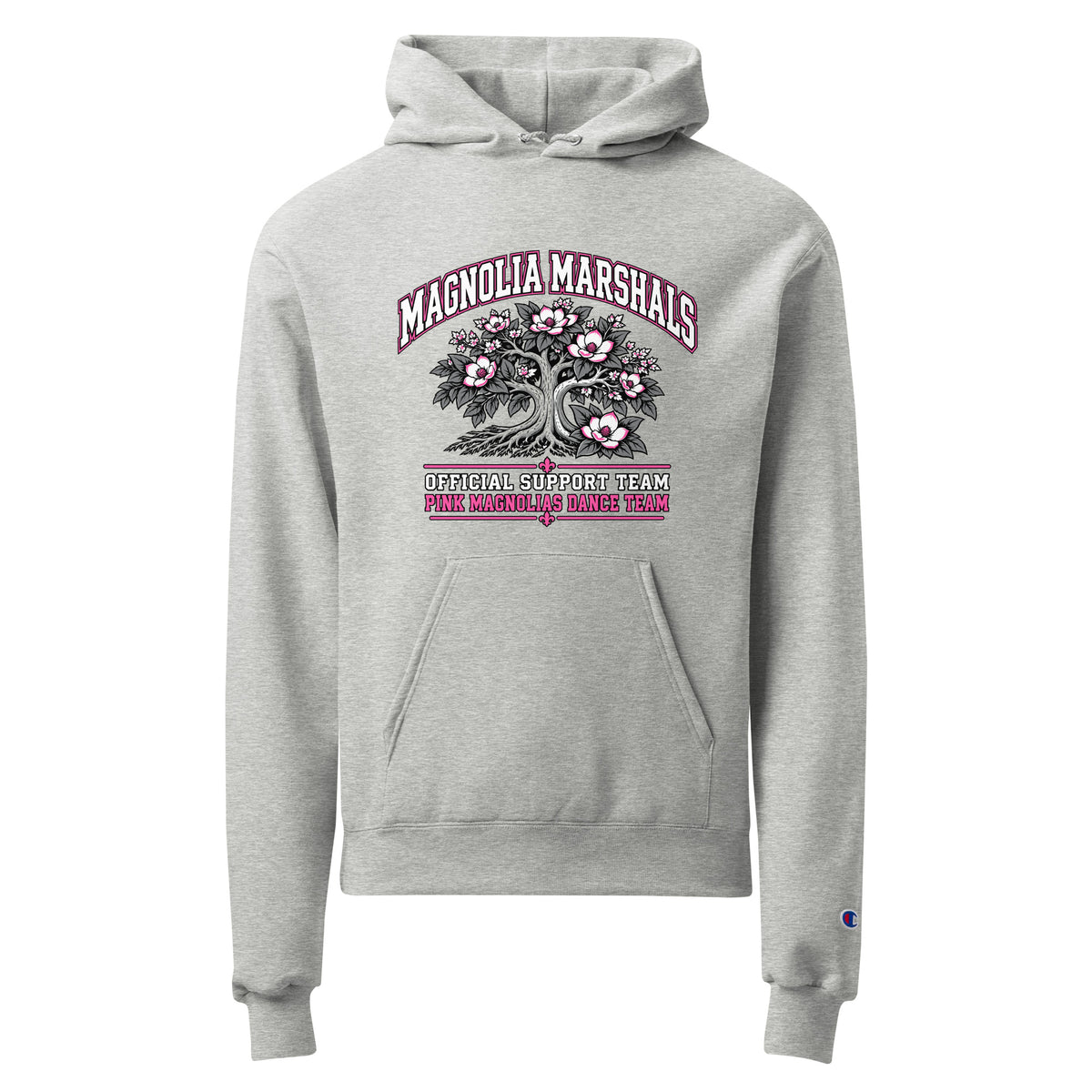 Signature | Champion Hoodie | Pink Magnolias Dance | Crest Logo