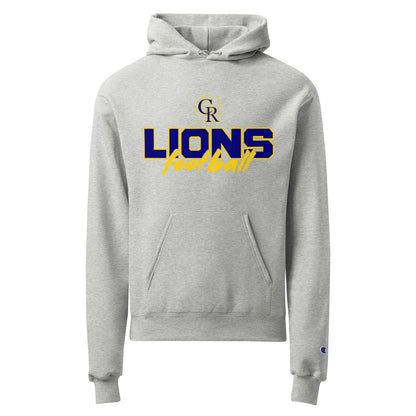 Signature | Champion Hoodie | Chestnut Ridge Lions Football | Vanguard Logo