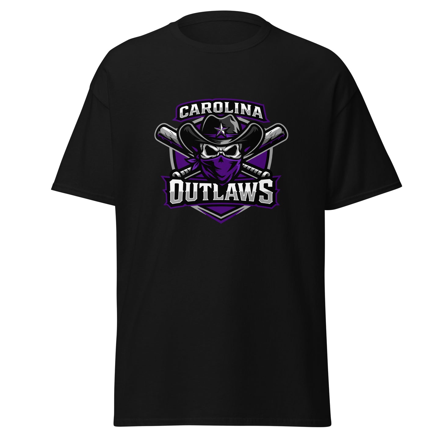 Classic | T-Shirt | Carolina Outlaws Baseball | Shield Logo