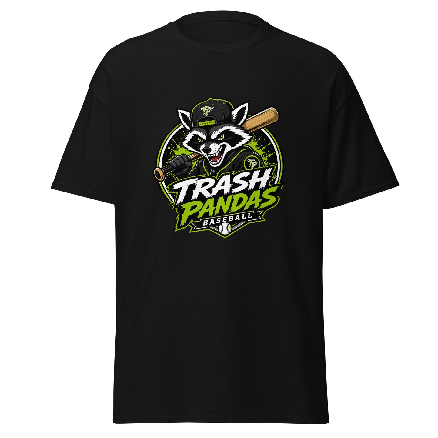 Classic | T-Shirt | Trash Pandas Baseball Organization | Mascot Logo