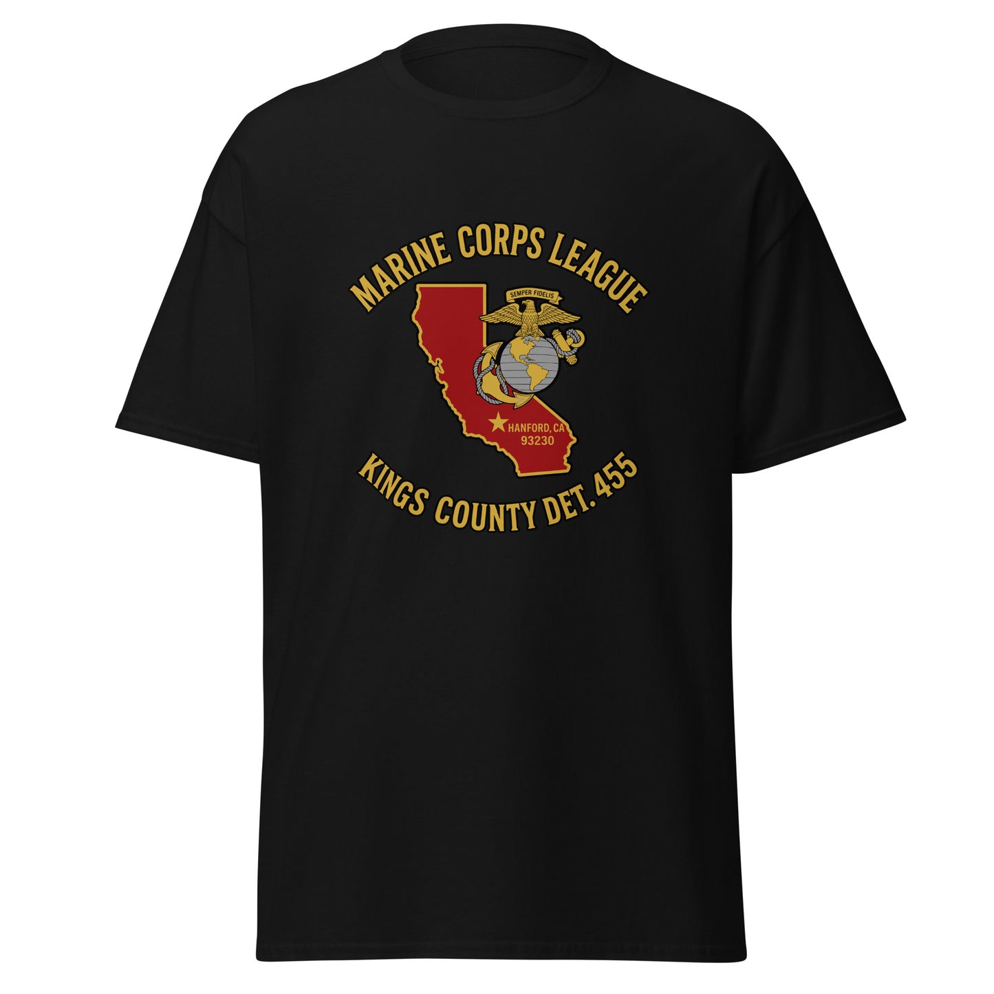 Classic | T-Shirt | Marine Corps League kings County Det 455 | Crest Logo