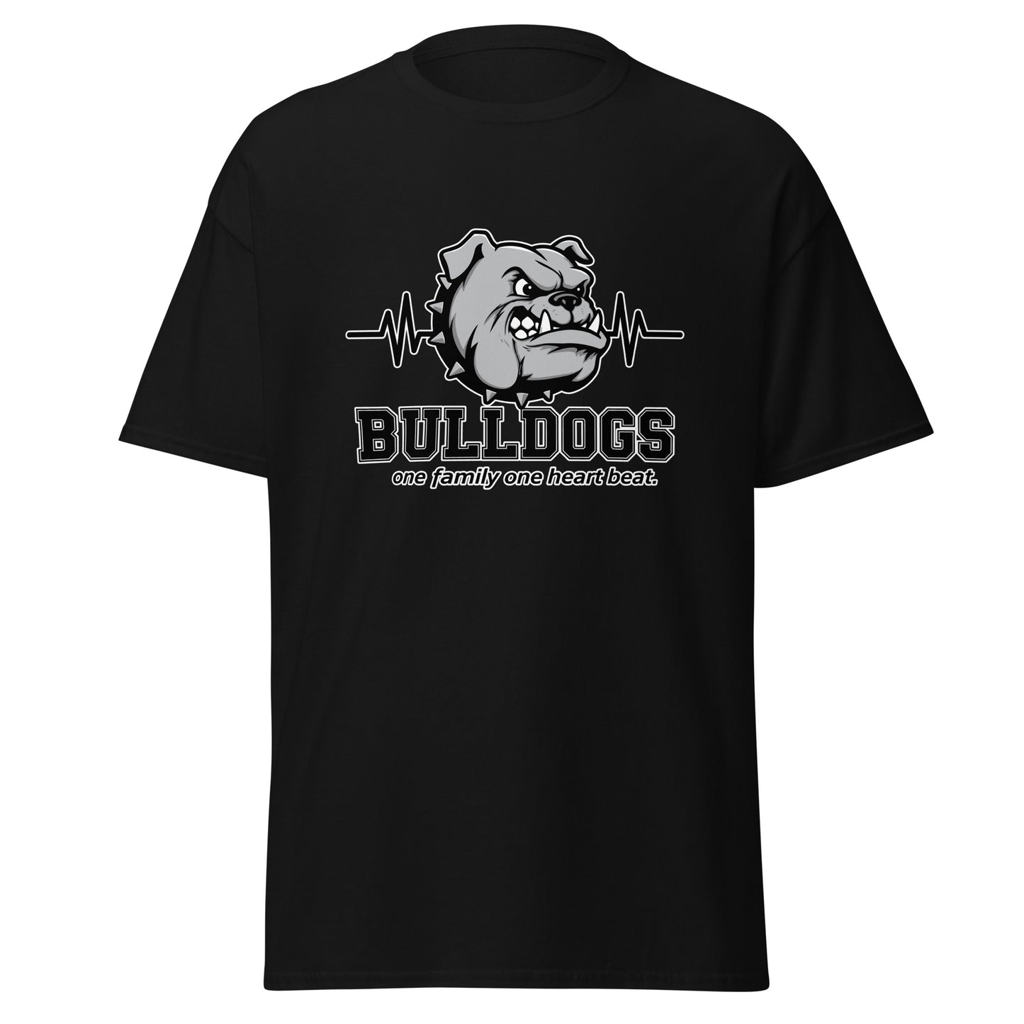 Classic | T-Shirt | Celina Recreational Football Black | Bulldogs Crest Logo