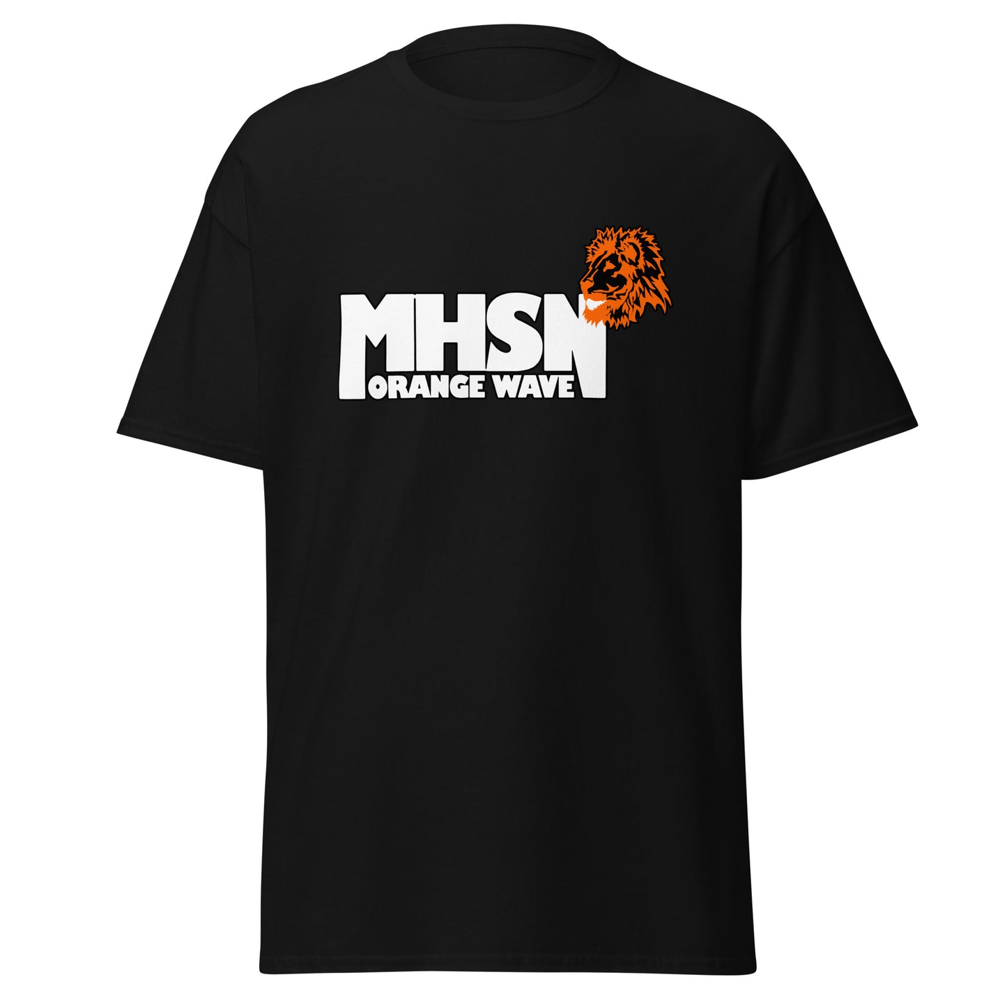 Classic | T-Shirt | Orange Wave Marching Band | Crest Logo
