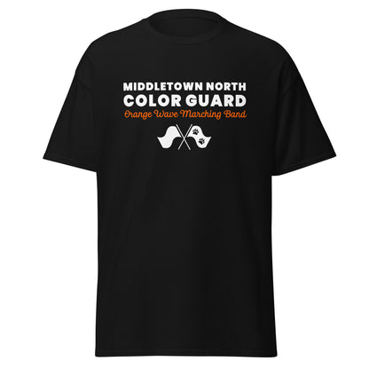 Classic | T-Shirt | Orange Wave Marching Band | Modern Script Logo