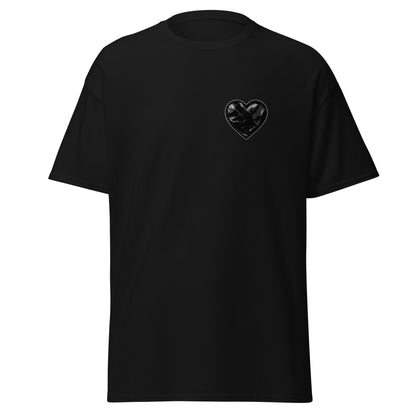 Classic | T-Shirt | Obsidian Heartbeat | Heart Crest Logo