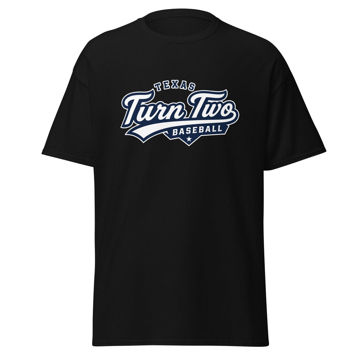 Classic | T-Shirt | Texas Turn Two Baseball | Athletics Logo