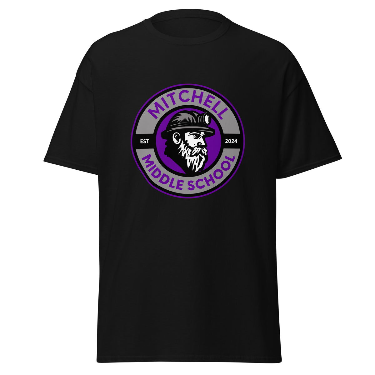 Classic | T-Shirt | Mitchell Middle School Softball | Badge Logo