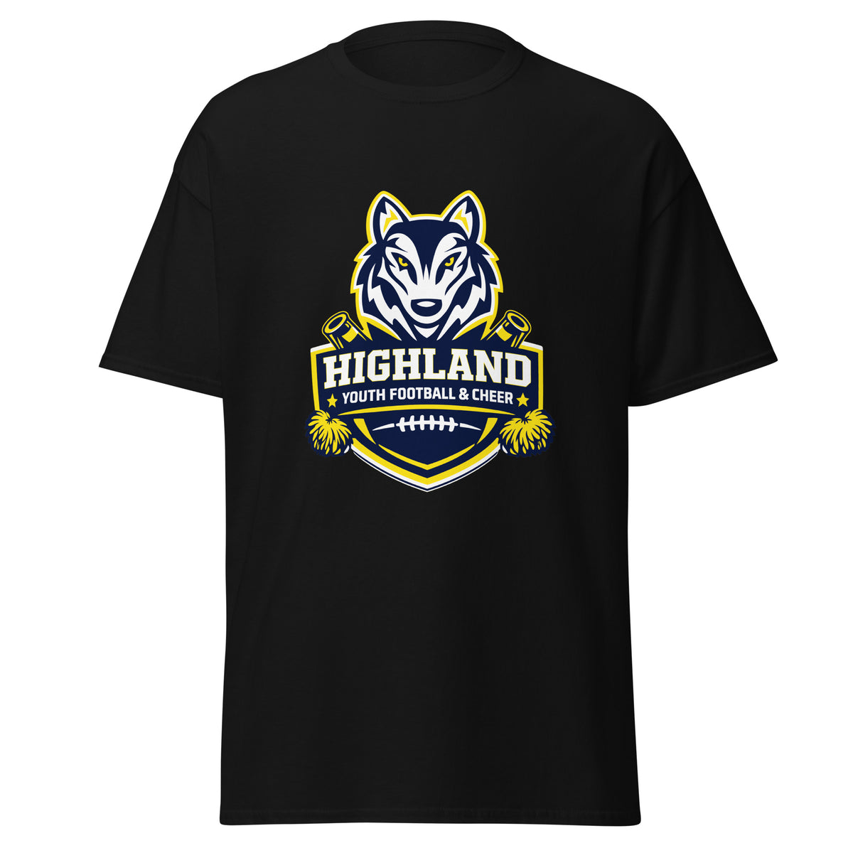 Classic | T-Shirt | Highland youth football and cheer | Emblem Logo
