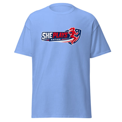 Classic | T-Shirt | She Plays Nation | Crest Logo