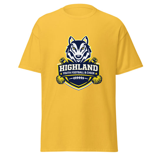 Classic | T-Shirt | Highland youth football and cheer | Emblem Logo