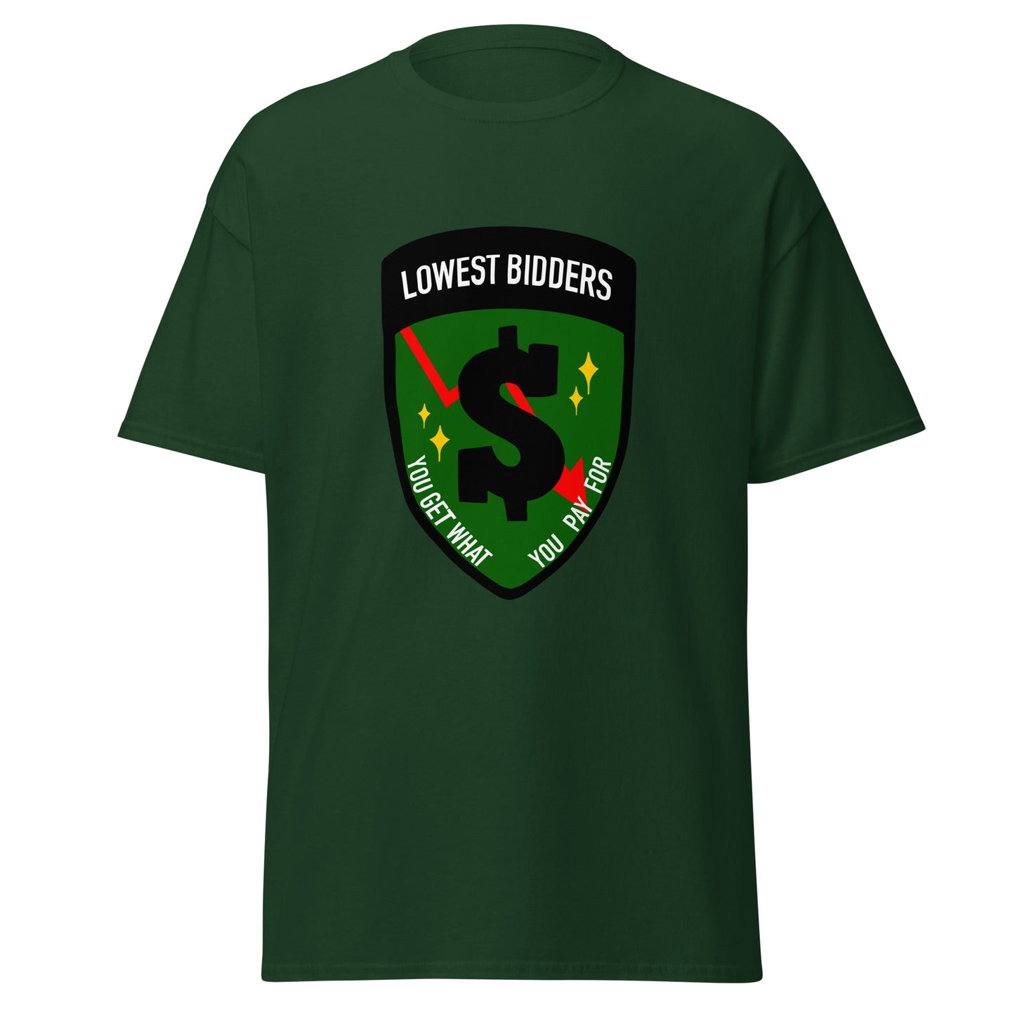 Classic | T-Shirt | The Lowest Bidders | Emblem Logo