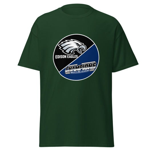 Classic | T-Shirt | Edison Eagles/CWA Wrestling | Badge Logo