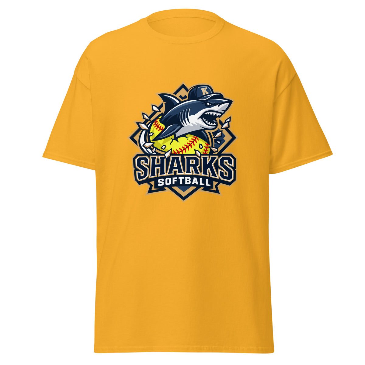 Classic | T-Shirt | Sharks Diamond Sports | Crest Logo