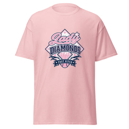 Classic | T-Shirt | Lady Diamonds | Emblem Logo