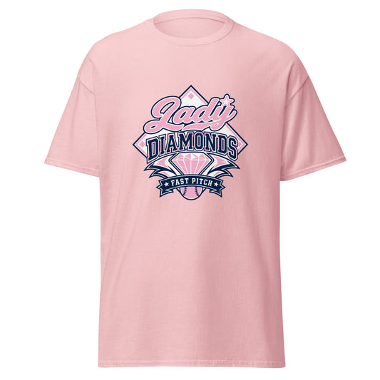 Classic | T-Shirt | Lady Diamonds | Emblem Logo