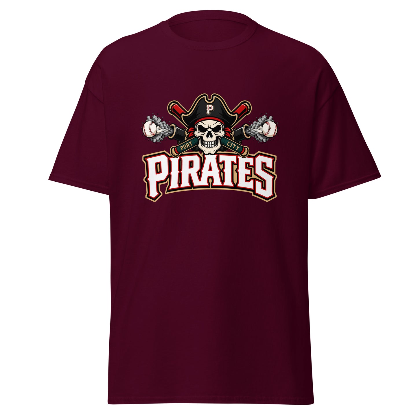 Classic | T-Shirt | Port City Pirates | Cannonball Portside Logo