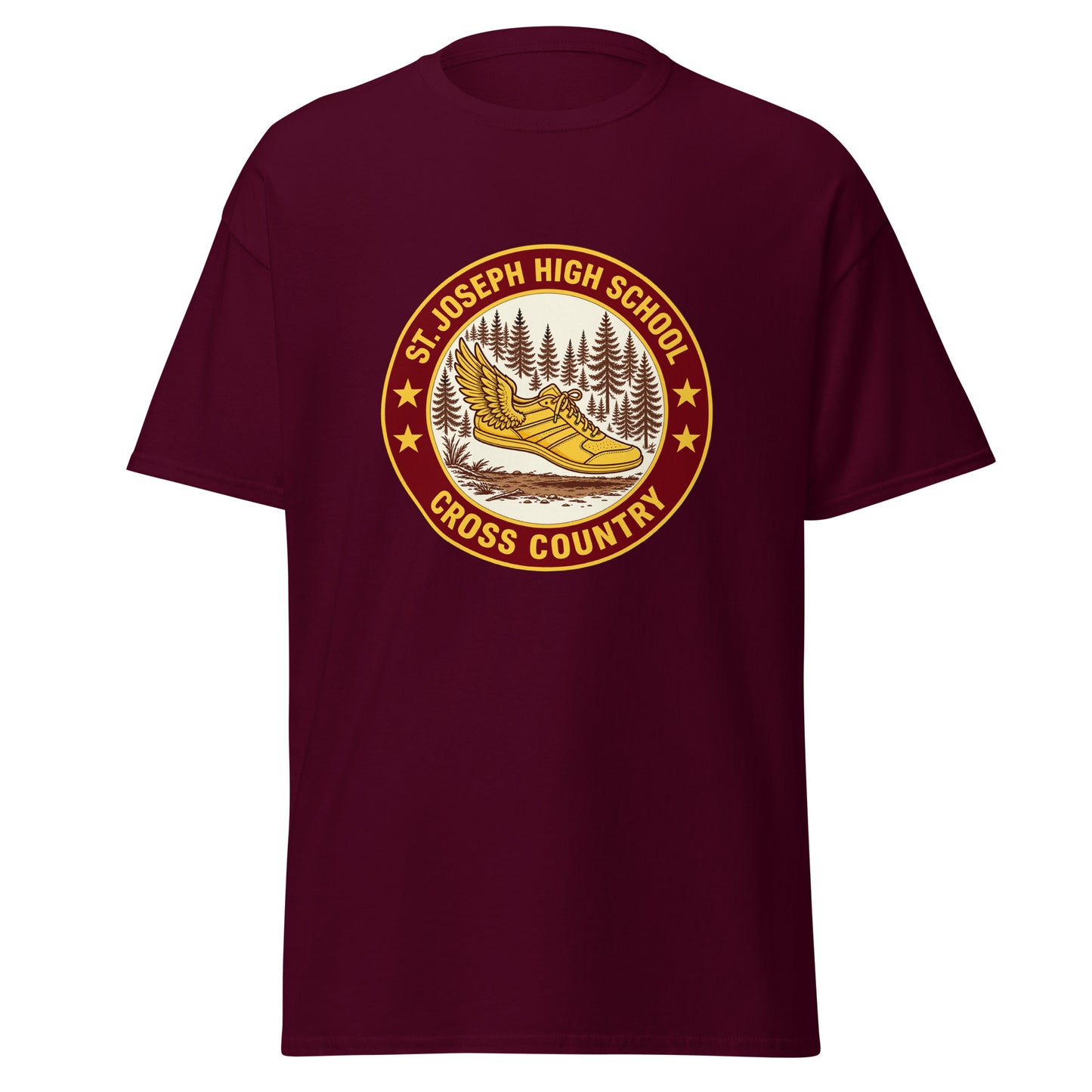 Classic | T-Shirt | St. Joseph High School - Cross Country | Badge Logo