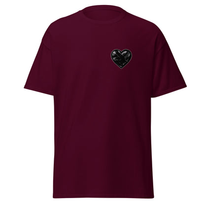 Classic | T-Shirt | Obsidian Heartbeat | Heart Crest Logo