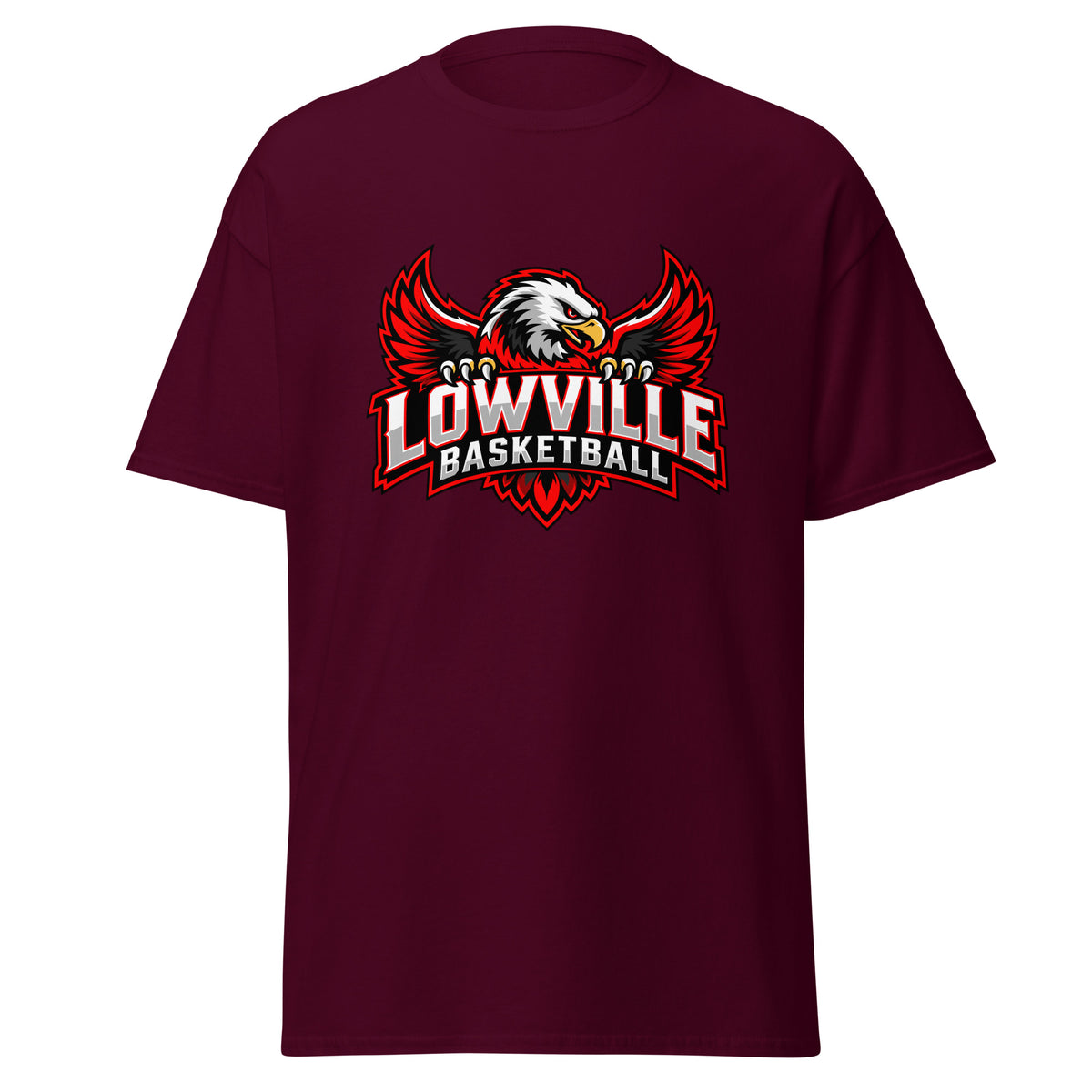 Classic | T-Shirt | Lowville Girls Basketball | Emblem Logo