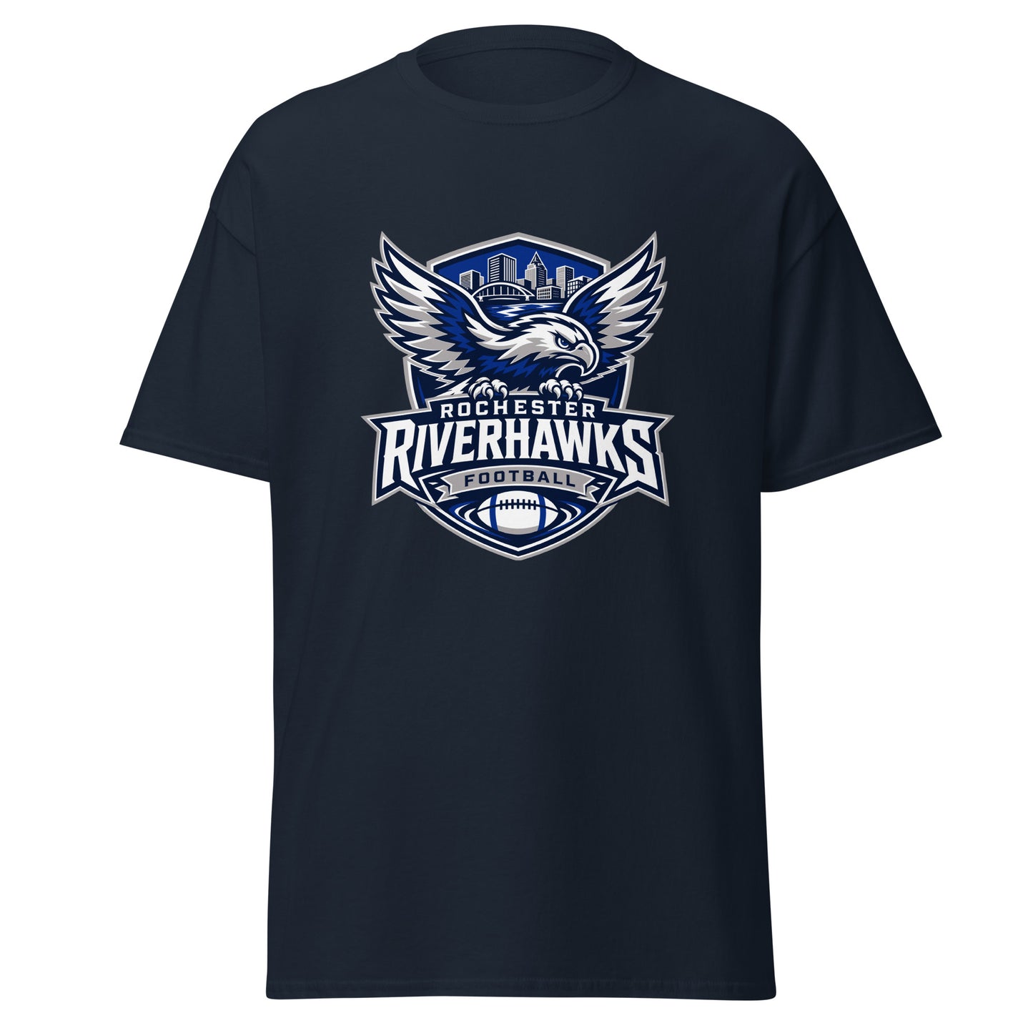 Classic | T-Shirt | Rochester Riverhawks | Shield Logo