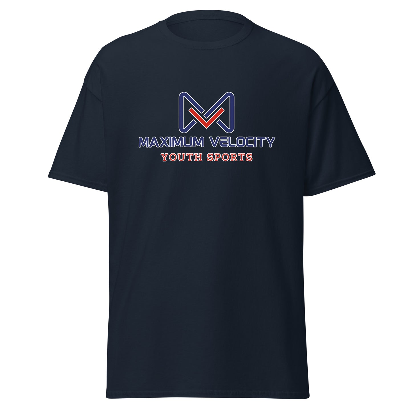 Classic | T-Shirt | Maximum Velocity Youth Sports | Emblem Logo