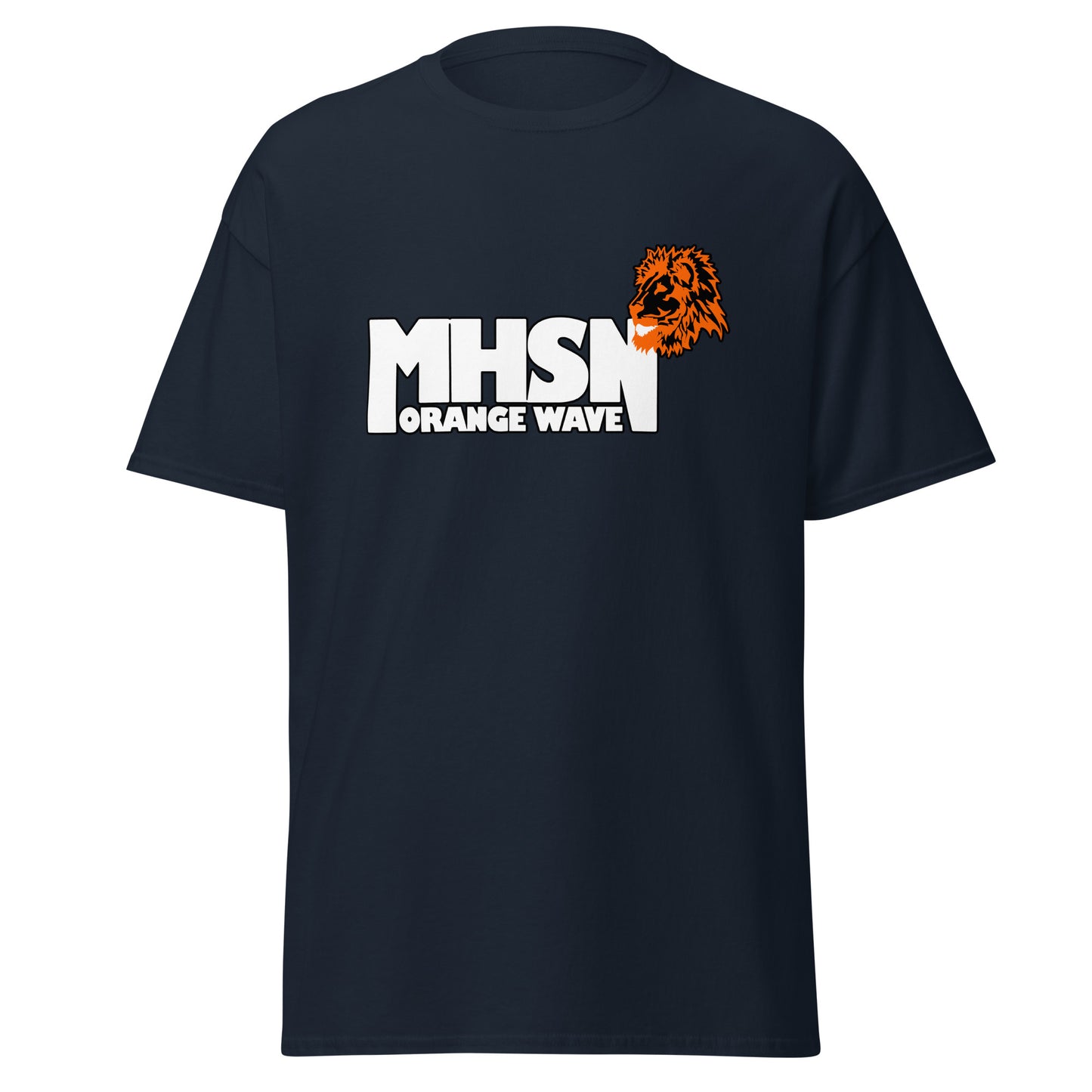 Classic | T-Shirt | Orange Wave Marching Band | Crest Logo