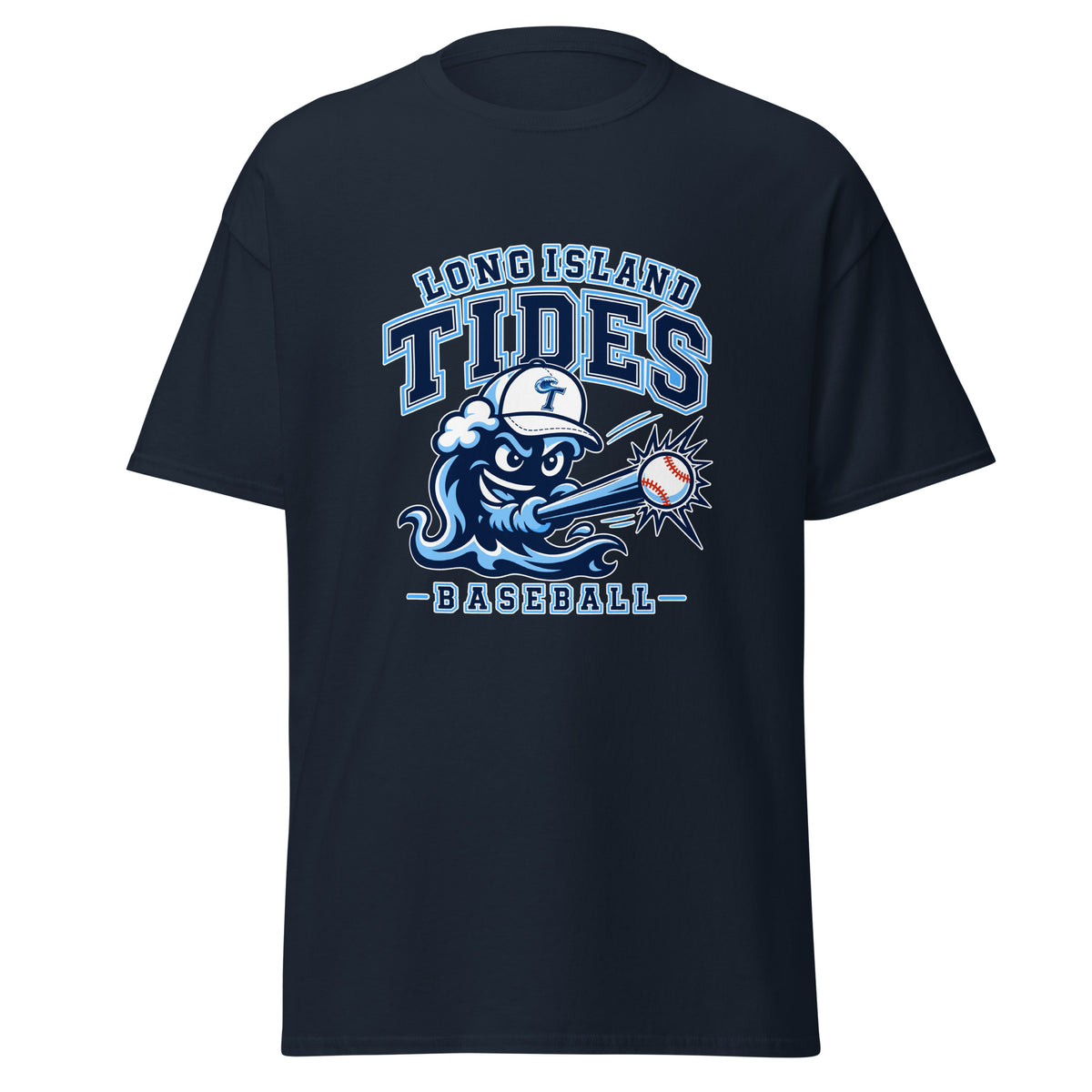 Classic | T-Shirt | Long Island Tides Baseball | Valor Logo