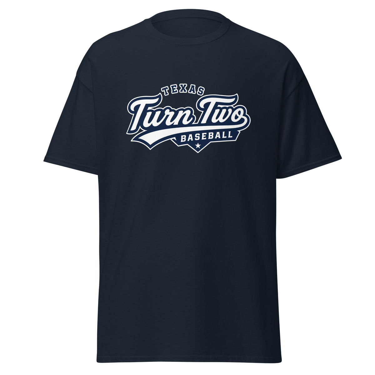 Classic | T-Shirt | Texas Turn Two Baseball | Athletics Logo
