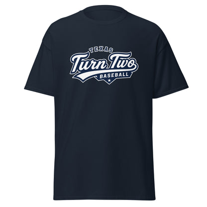 Classic | T-Shirt | Texas Turn Two Baseball | Athletics Logo