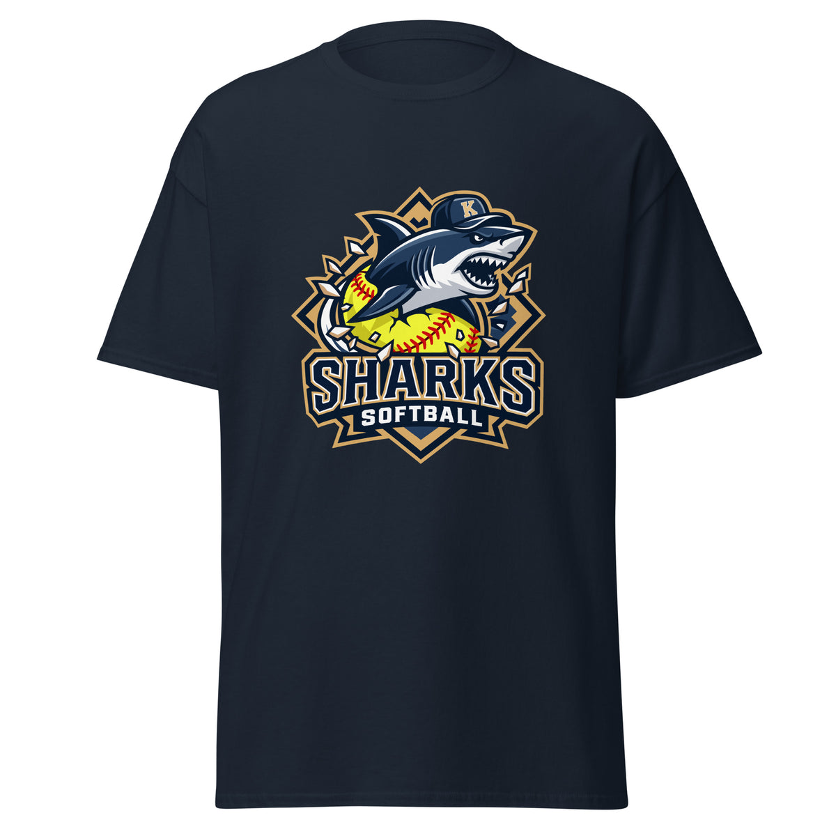 Classic | T-Shirt | Sharks Diamond Sports | Crest Logo