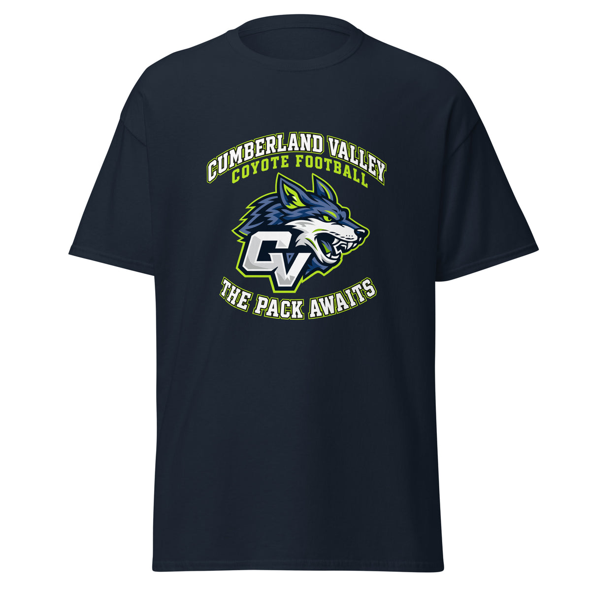Classic | T-Shirt | Cumberland Valley Coyotes Football | Emblem Logo