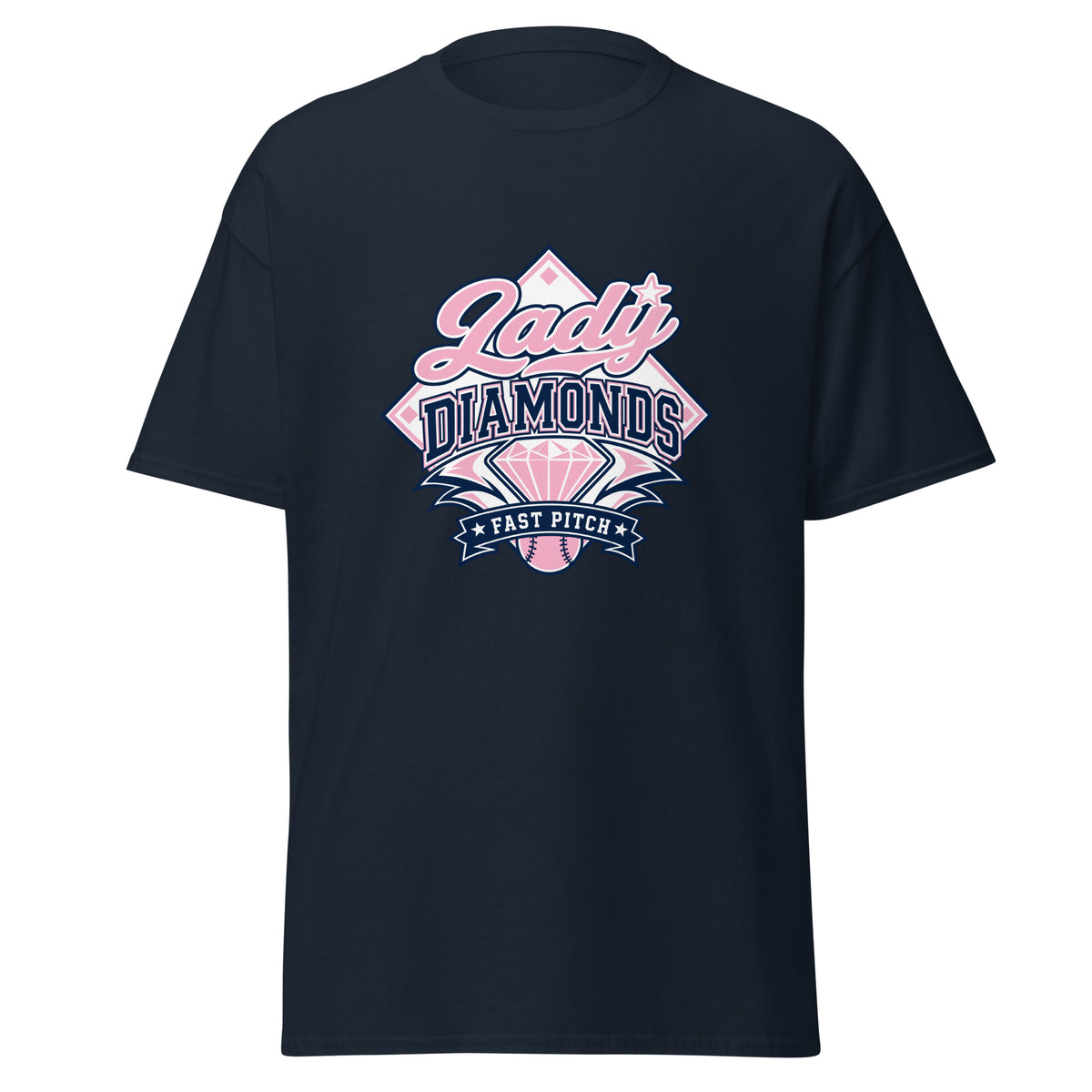 Classic | T-Shirt | Lady Diamonds | Emblem Logo