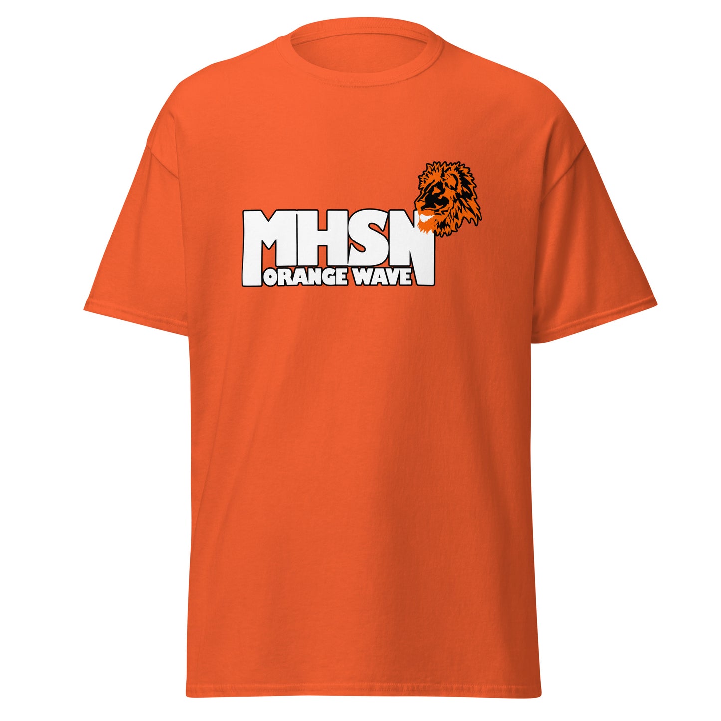 Classic | T-Shirt | Orange Wave Marching Band | Crest Logo