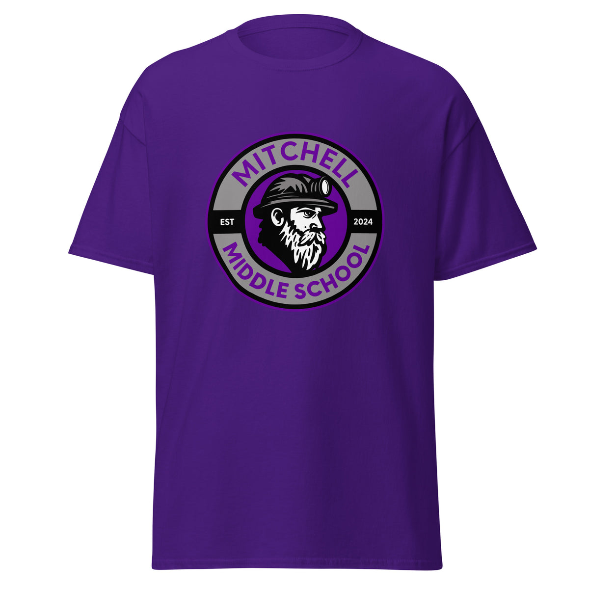 Classic | T-Shirt | Mitchell Middle School Softball | Badge Logo