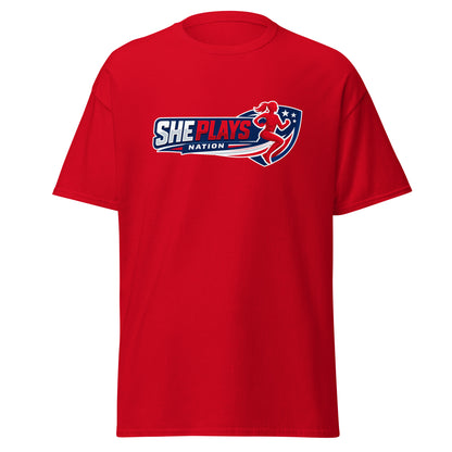 Classic | T-Shirt | She Plays Nation | Crest Logo