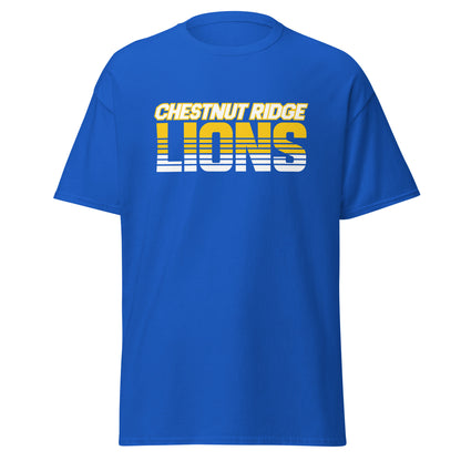 Classic | T-Shirt | Chestnut Ridge Lions Football | Script Logo