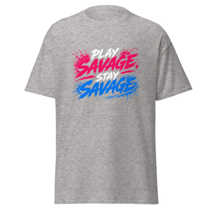 Classic | T-Shirt | Savage Softball | Play Stay Logo