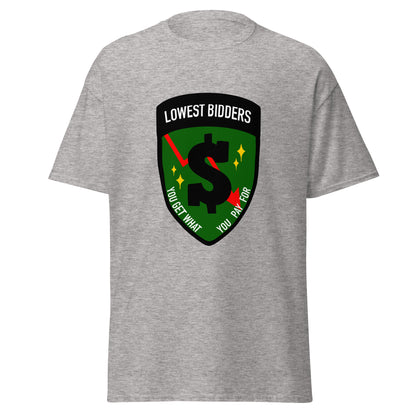 Classic | T-Shirt | The Lowest Bidders | Emblem Logo
