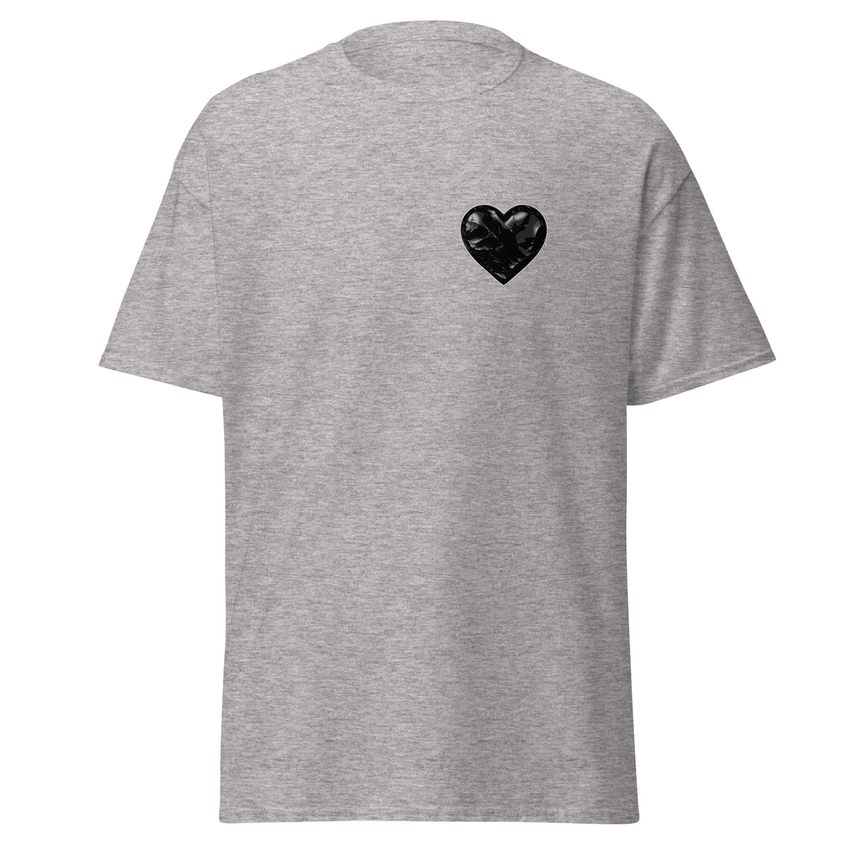 Classic | T-Shirt | Obsidian Heartbeat | Heart Crest Logo