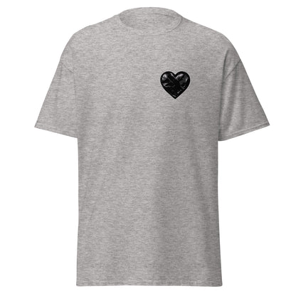 Classic | T-Shirt | Obsidian Heartbeat | Heart Crest Logo
