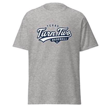 Classic | T-Shirt | Texas Turn Two Baseball | Athletics Logo