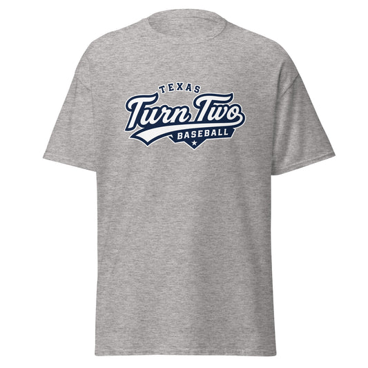 Classic | T-Shirt | Texas Turn Two Baseball | Athletics Logo