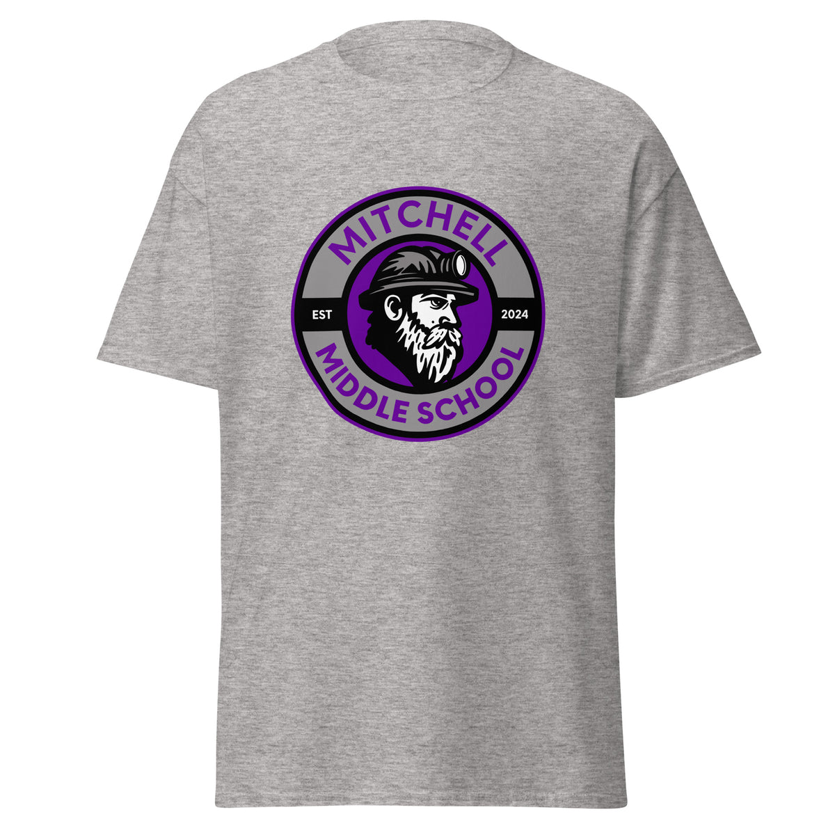 Classic | T-Shirt | Mitchell Middle School Softball | Badge Logo