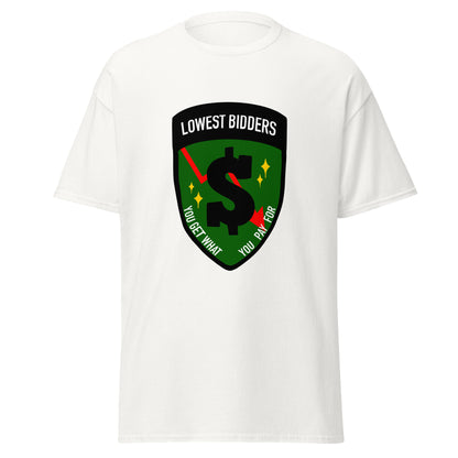 Classic | T-Shirt | The Lowest Bidders | Emblem Logo