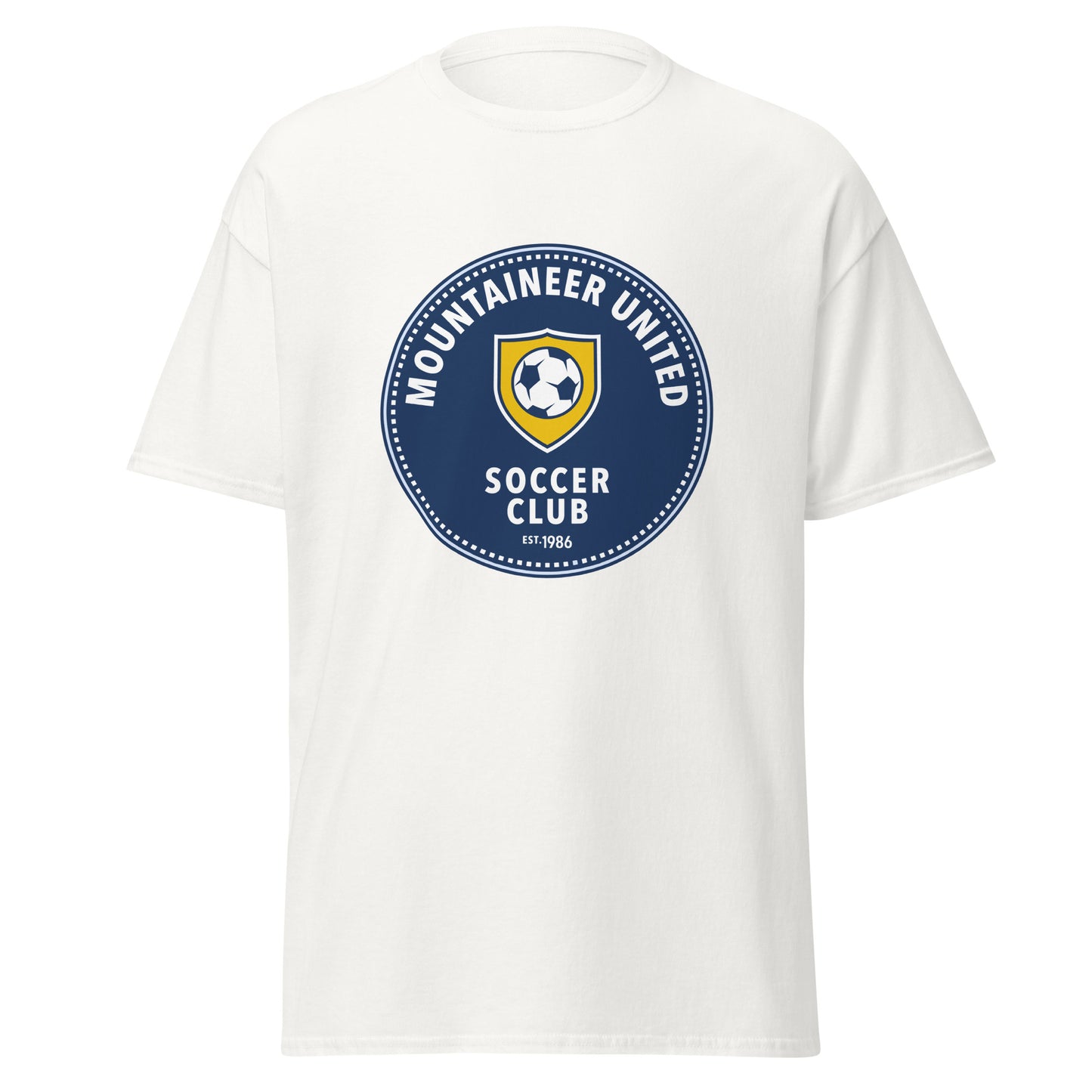 Classic | T-Shirt | Mountaineer United Soccer Club | Badge Logo