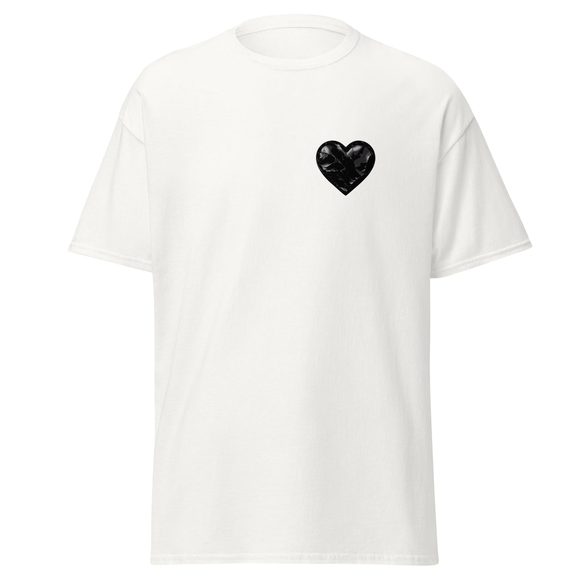 Classic | T-Shirt | Obsidian Heartbeat | Heart Crest Logo
