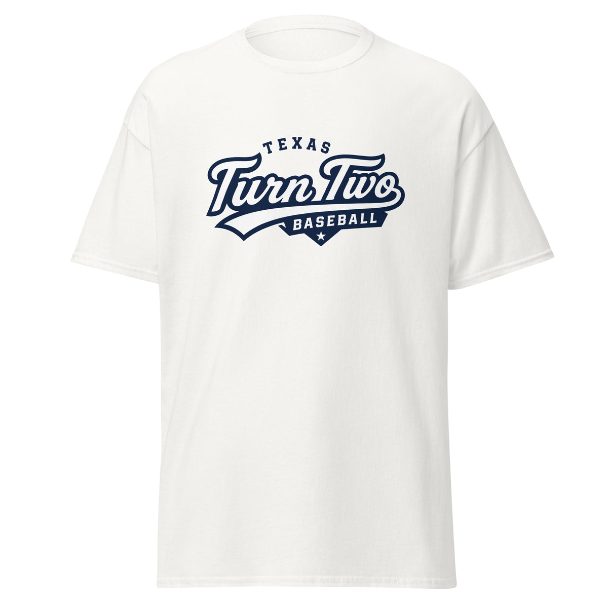 Classic | T-Shirt | Texas Turn Two Baseball | Athletics Logo
